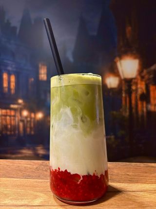 Malinowa matcha zielona