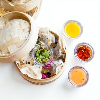 Pierożki dim sum z krewetką