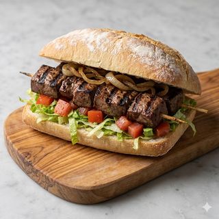 Panino spiedini di fegato