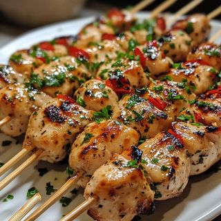 Pinchos de pollo a la pancha
