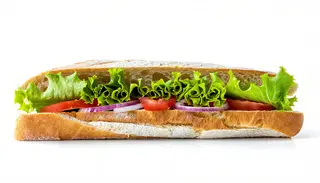 Bocadillo flauta vegetal