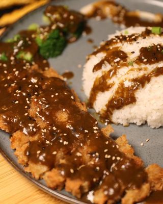 Arroz con pollo crujiente