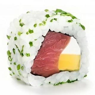 Uramaki de atún, mango y queso crema (4 uds.)