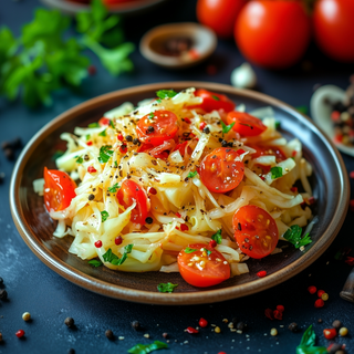 SALATĂ VARZĂ CU ROSII 100g