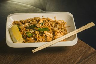 Pad Khi Mao Noodles With Pork & Chilli