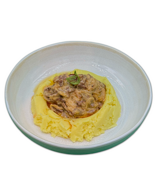 Бефстроганов с картофельным пюре (450г)