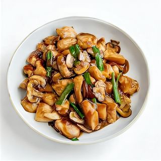 Fried Chicken With Mushroom