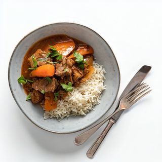 Beef Stew With Veg Rice