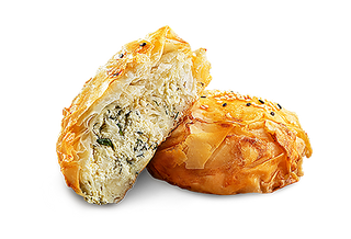 Крафтовий пиріг із бринзою та зеленню