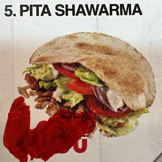 1 Pita shawarma 