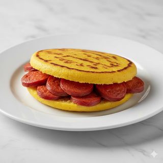 Arepa Con Chorizo