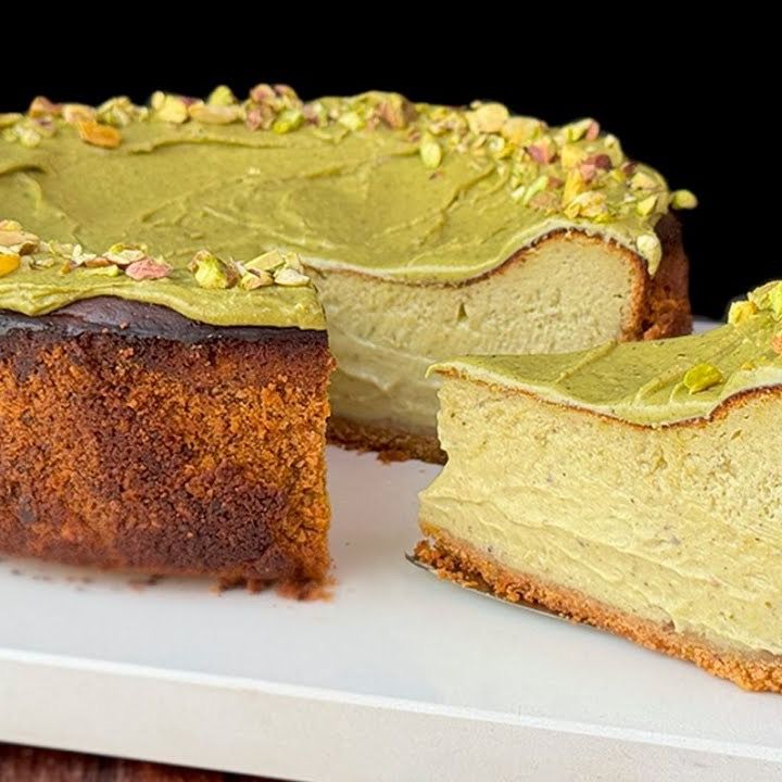 Tarta de queso y pistacho 