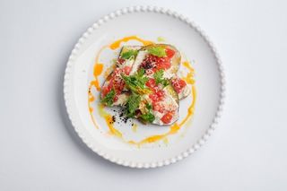 Баклажаны с копченым сулугуни