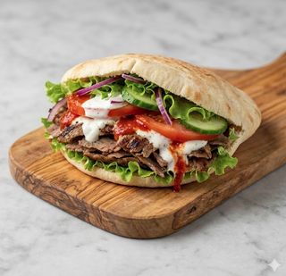 Panino kebab menù