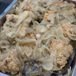 Bacalao frito con cebolla (Ración)