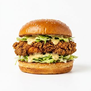 Buttermilk Crunchy Chicken Burger