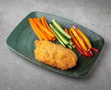 Snițel de pui cu legume