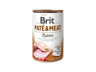 Brit Paté and Meat Dog k 400г з кроликом