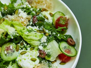 Великий зелений салат з трьома видами сиру (410г)