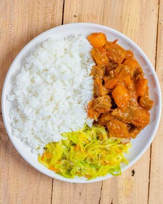Beef Stew & Rice