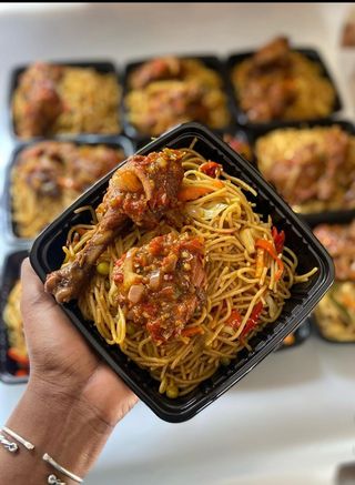 Stir Fry Pasta with Peppered Chicken