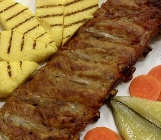 Scaricica boiereasca bine rumenita la cuptor cu mamaliga