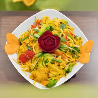 Makaron Singapur z krewetkami