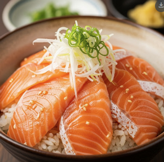 Donburi de salmón