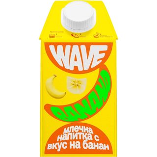 Плодово прясно мляко Wave Банан