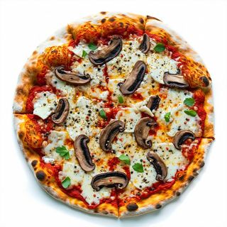 Pizza porcini e taleggio