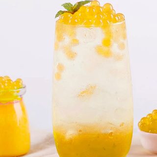 Iced Mango Milk Bubble Tea