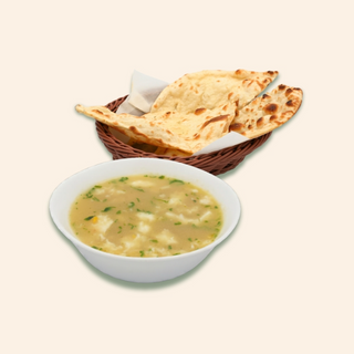 Chicken Sweet Corn Soup (300ml) + Butter Naan (60gr)