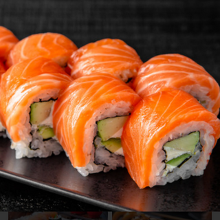 Salmão uramaki top salmão 8pçs