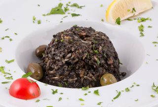 Black risotto