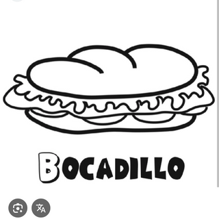 Bocadillo Jamón Serrano Y Pan Con Tomate 