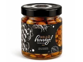 Мед преміум із горіхами (230g)