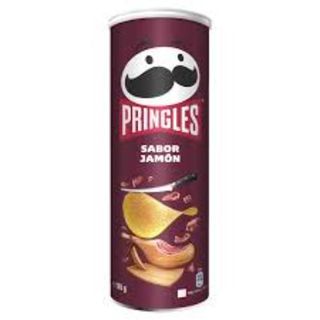 Papas Pringles Jamon 165Gr