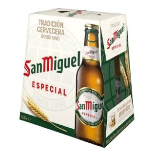 Cerveza San Miguel Especial Lager Pack 6 Botellas De 25 Cl