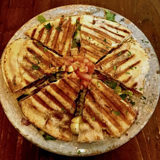 Haloumi on Tomatos or in Lebanese Bread