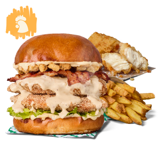 PODWÓJNY AVE CEZAR CHICKEN ZESTAW POWIĘKSZONY