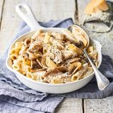 Pennes Poulet Et Champignons