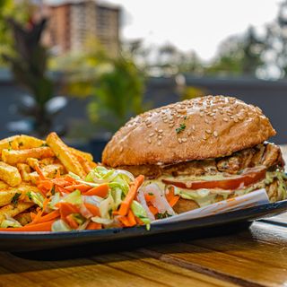 Chicken Caramel Cheese Burger