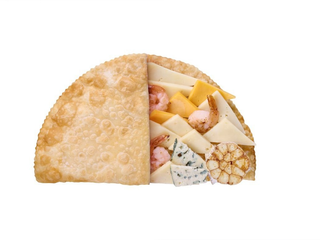 Чебурек з креветкою та сиром (180g)