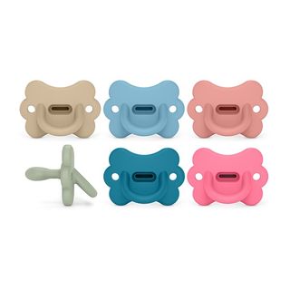 Suavinex, Chupete Smoothie Butterfly Todo Silicona 6-18M. Con Tetina Fisiológica Sx Pro, Avalado Por La Seop. Súper Blandito Y Flexible. Color Intense Surtido
