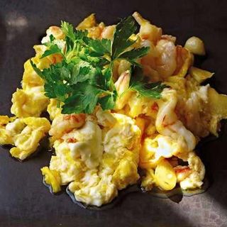 Huevos Revueltos Con Gambas