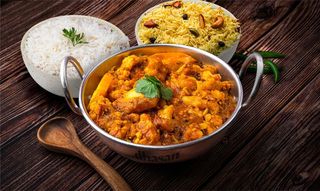 Bowl Aloo Gobi con arroz