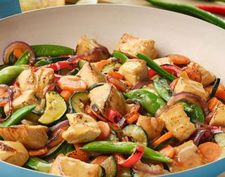 Verduras Salteadas Con Pollo