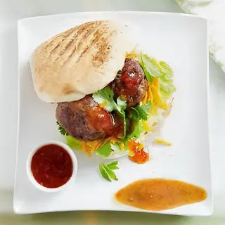 Red curry burger