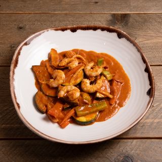 Curry Rojo De  Langostinos