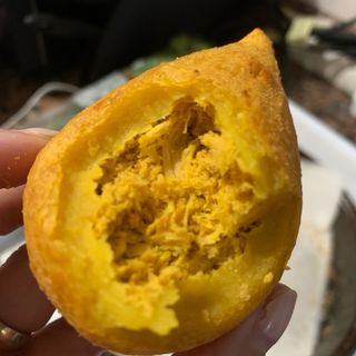 Coxinha de frango com cream cheese